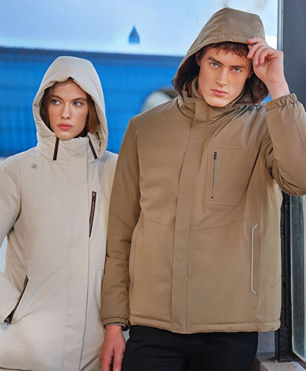 Erkek Kum Suya Dayanıklı Kaz Tüyü Mont - 10