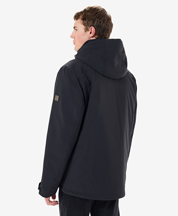 Erkek Siyah Su Geçirmez Kaz Tüyü Mont - 2