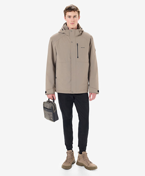 Erkek Vizon Su Geçirmez Kaz Tüyü Mont - 4