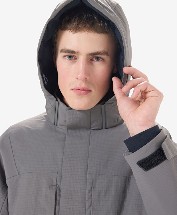 Erkek Antrasit Su Geçirmez Kaz Tüyü Mont - 5