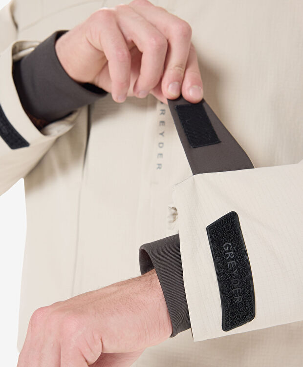 Erkek Bej Su Geçirmez Kaz Tüyü Mont - 5