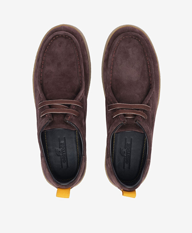 Erkek Kahverengi Hakiki Deri Ayakkabı - 5