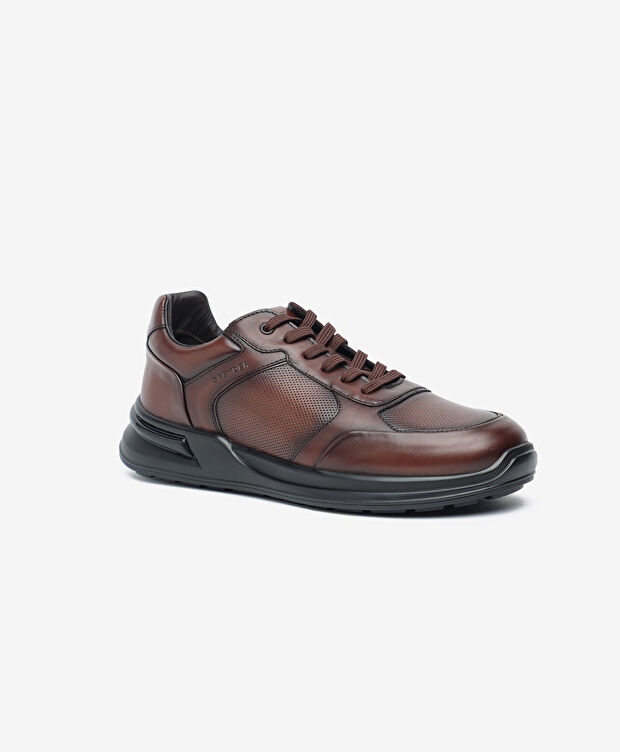 Erkek Kahverengi Hakiki Deri Ayakkabı - 2