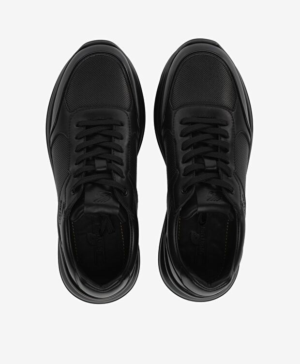 Erkek Siyah Hakiki Deri Ayakkabı - 5