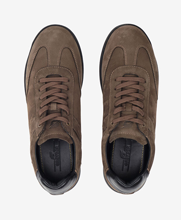 Erkek Duman Hakiki Deri Ayakkabı - 5