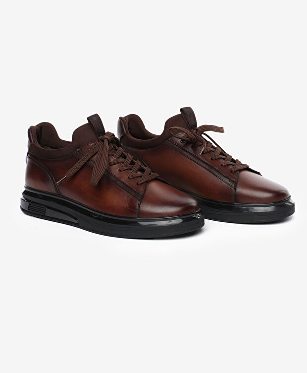 Erkek Kahverengi Hakiki Deri Ayakkabı - 3