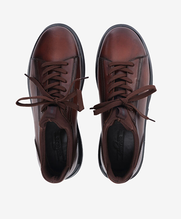 Erkek Kahverengi Hakiki Deri Ayakkabı - 5