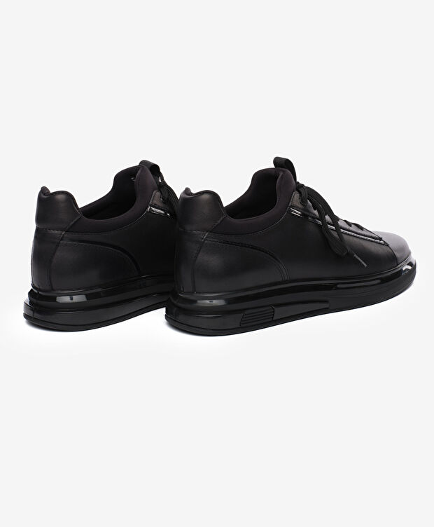 Erkek Siyah Hakiki Deri Ayakkabı - 4