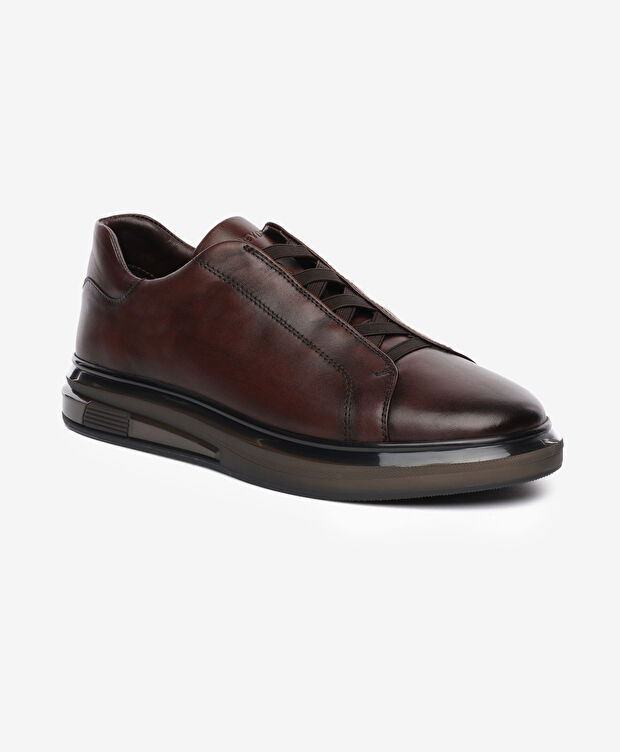 Erkek Kahverengi Hakiki Deri Ayakkabı - 2