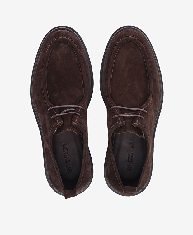 Erkek Kahverengi Hakiki Deri Ayakkabı - 5