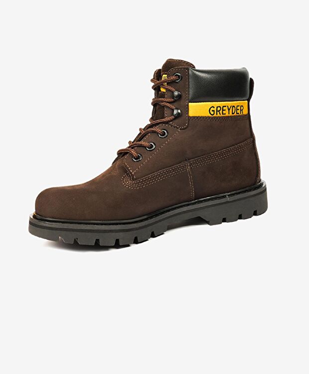 Erkek Kahverengi Hakiki Deri Bot - 2