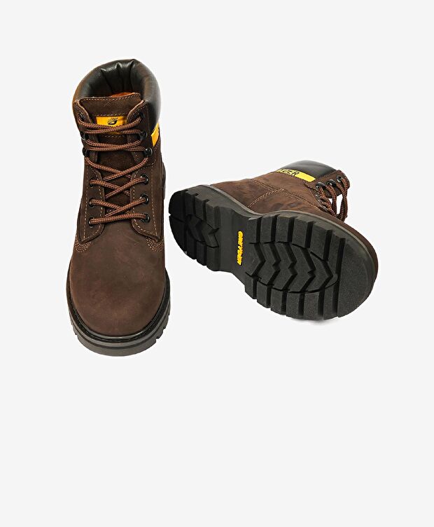 Erkek Kahverengi Hakiki Deri Bot - 5