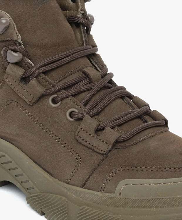 Erkek Duman Hakiki Deri Bot - 5