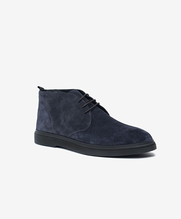 Erkek Lacivert Hakiki Deri Bot - 2