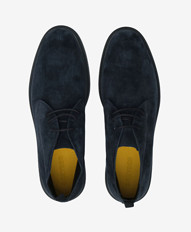 Erkek Lacivert Hakiki Deri Bot - 5