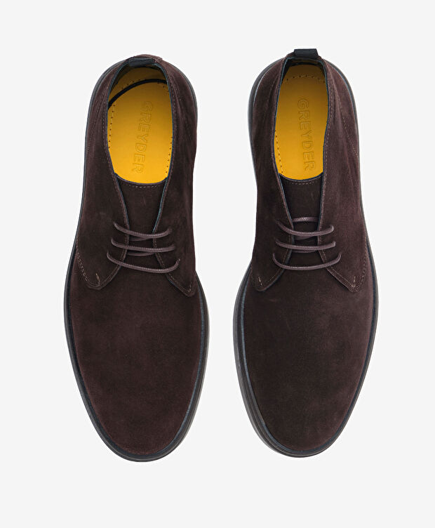 Erkek Kahverengi Hakiki Deri Bot - 5