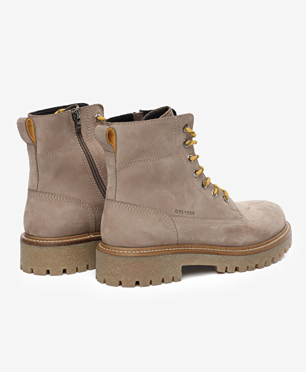 Erkek Vizon Hakiki Deri Military Bot - 4