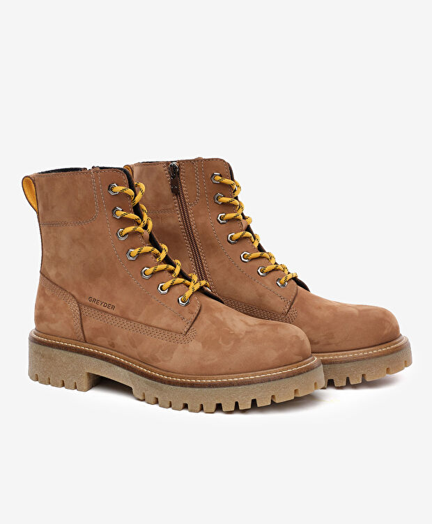 Erkek Taba Hakiki Deri Military Bot - 3