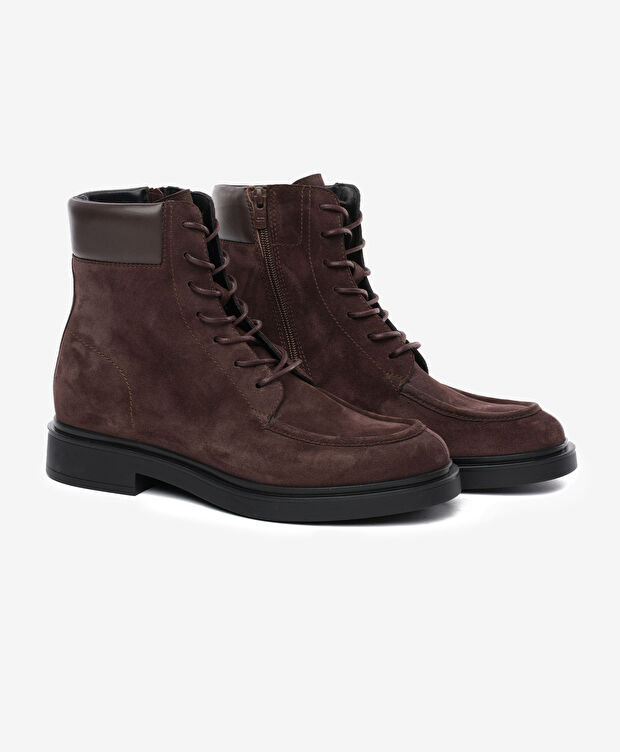 Erkek Kahverengi Hakiki Deri Bot - 3