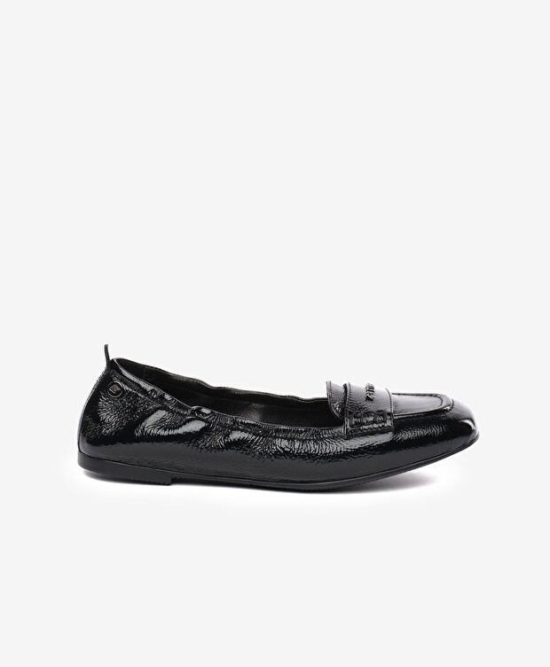 Kadın Siyah Hakiki Deri Babet - 1