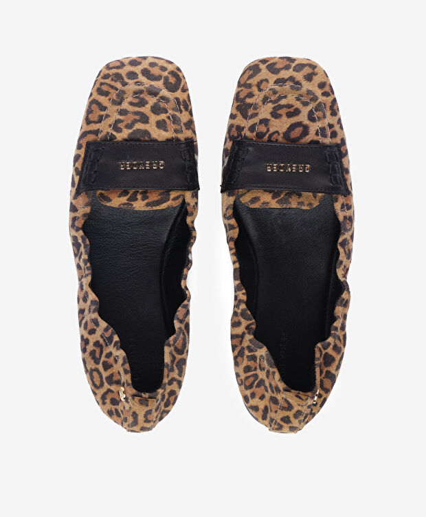 Kadın Leopar Hakiki Deri Babet - 5