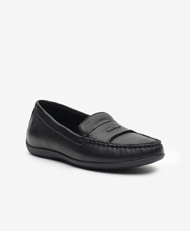 Kadın Siyah Hakiki Deri Comfort Ayakkabı - 2