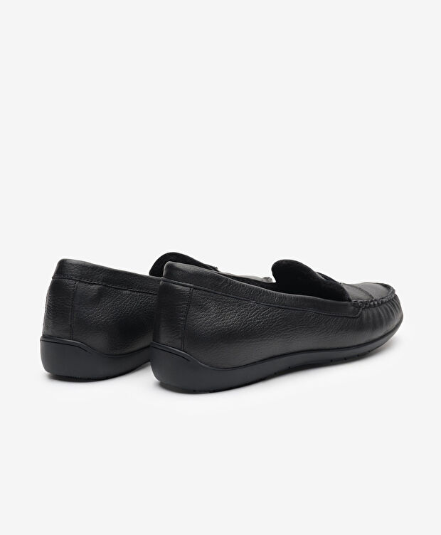 Kadın Siyah Hakiki Deri Comfort Ayakkabı - 4