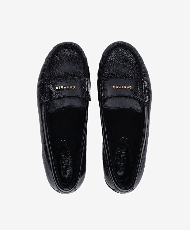 Kadın Siyah Hakiki Deri Comfort Ayakkabı - 5