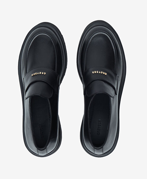 Kadın Siyah Hakiki Deri Loafer Ayakkabı - 5