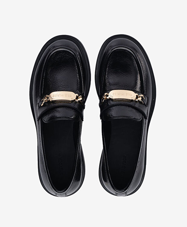 Kadın Siyah Hakiki Deri Loafer Ayakkabı - 5