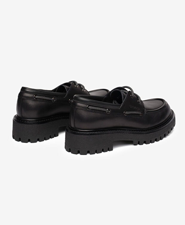 Kadın Siyah Hakiki Deri Loafer Ayakkabı - 4