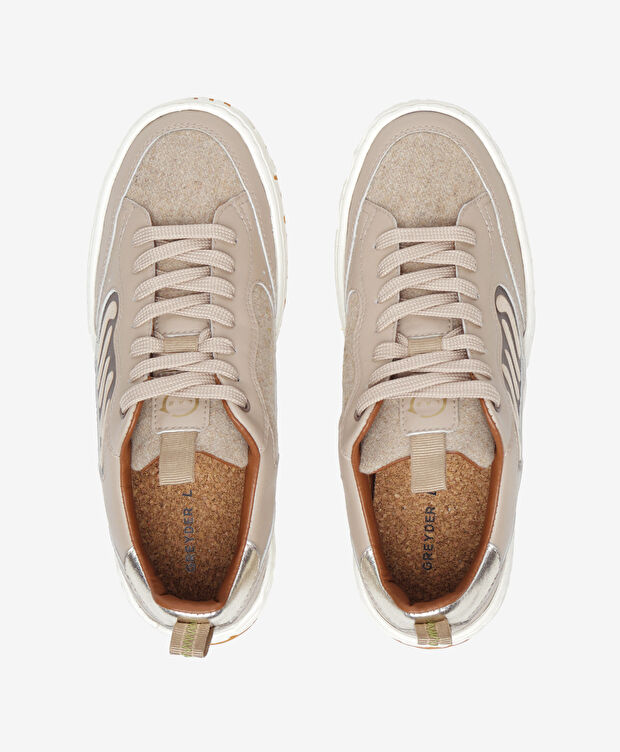 Greyder LAB Kadın Kum Sneaker Ayakkabı - 5