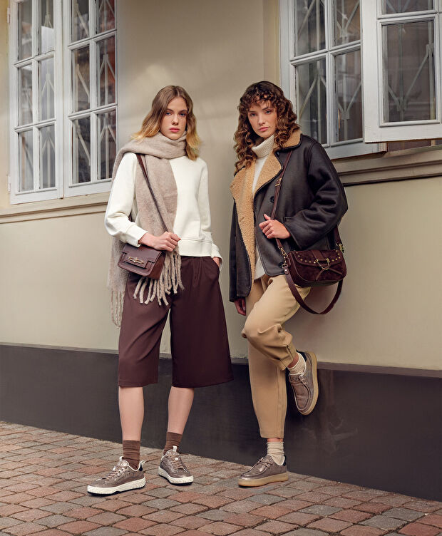 Greyder LAB Kadın Kahverengi Sneaker Ayakkabı - 7