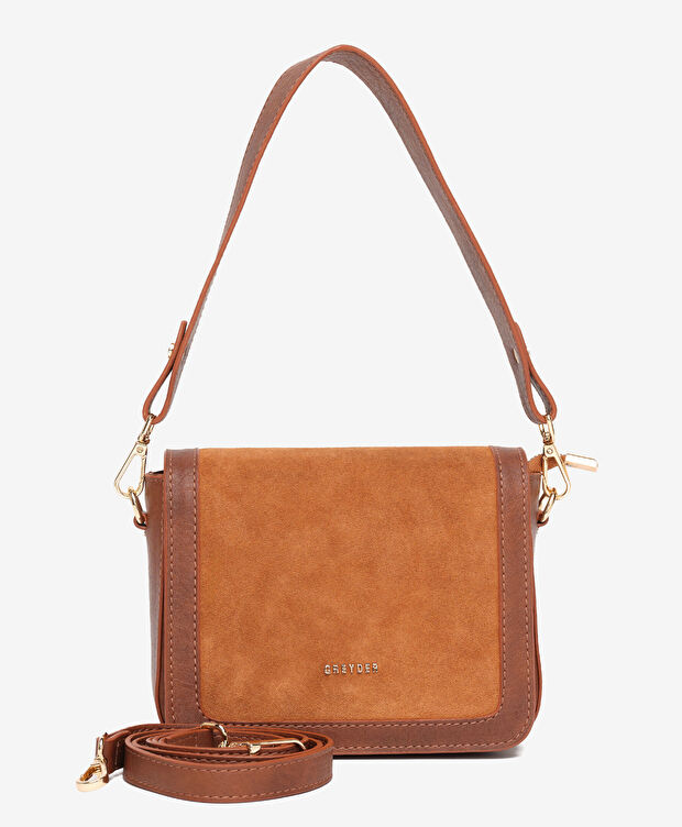 Kadın Taba Hakiki Deri Çapraz Çanta - 3