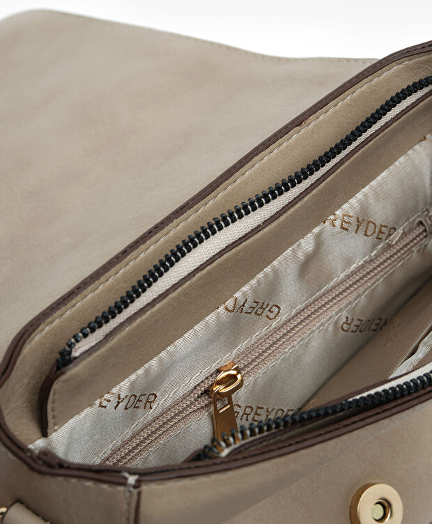 Kadın Vizon Hakiki Deri Çapraz Çanta - 4