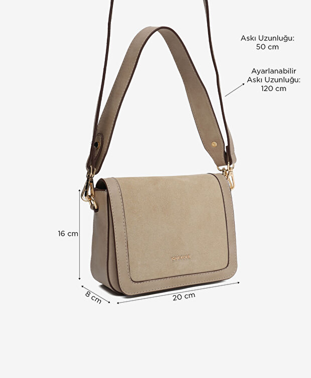 Kadın Vizon Hakiki Deri Çapraz Çanta - 2