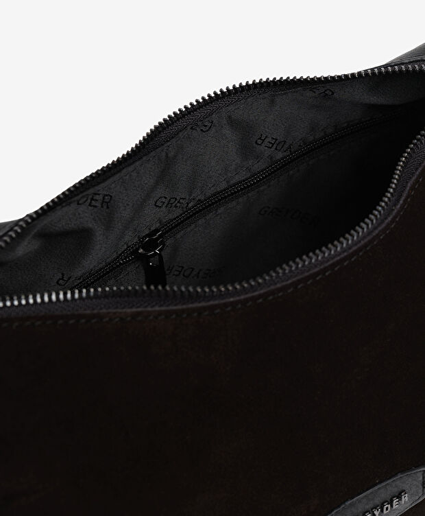 Kadın Siyah Hakiki Deri Omuz Çantası - 4