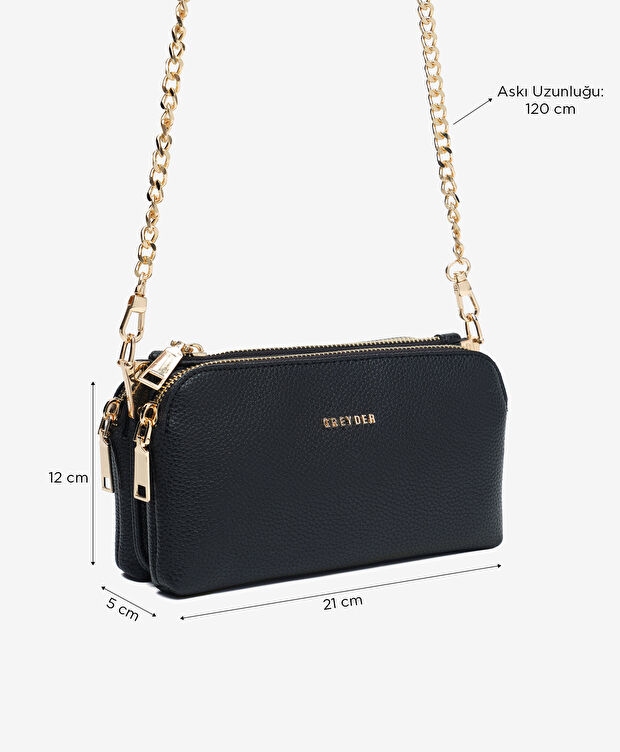 Kadın Siyah Çapraz Çanta - 2