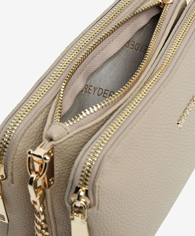 Kadın Koyu Bej Çapraz Çanta - 4