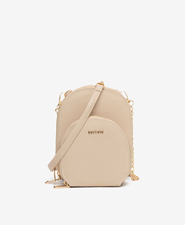 Kadın Koyu Bej Çapraz Çanta - 1