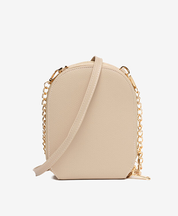 Kadın Koyu Bej Çapraz Çanta - 4