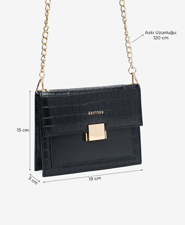 Kadın Siyah Çapraz Çanta - 2