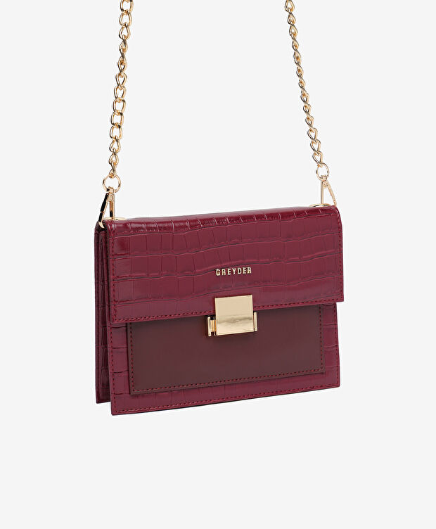 Kadın Bordo Çapraz Çanta - 6