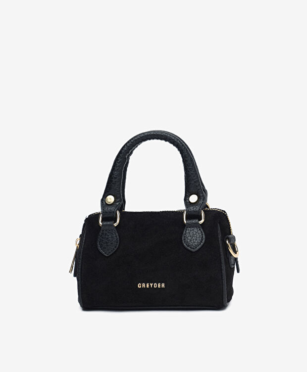 Kadın Siyah Hakiki Deri Çapraz Çanta - 1