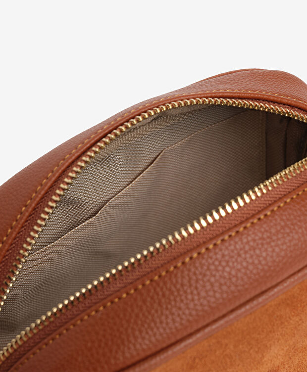 Kadın Taba Hakiki Deri Çapraz Çanta - 6