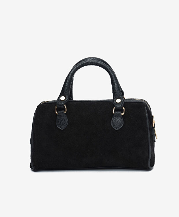 Kadın Siyah Hakiki Deri Çapraz Çanta - 3