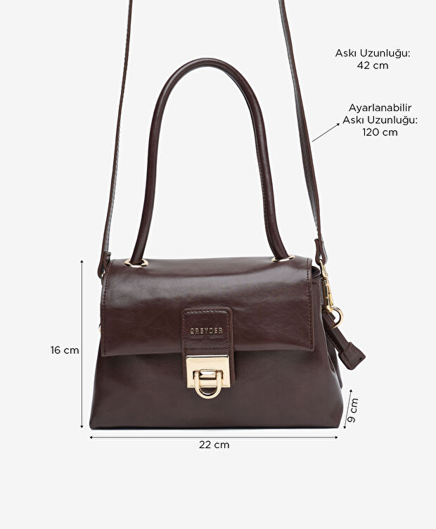 Kadın Kahverengi Çapraz Çanta - 2