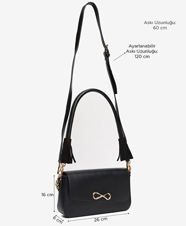 Kadın Siyah Çapraz Çanta - 2