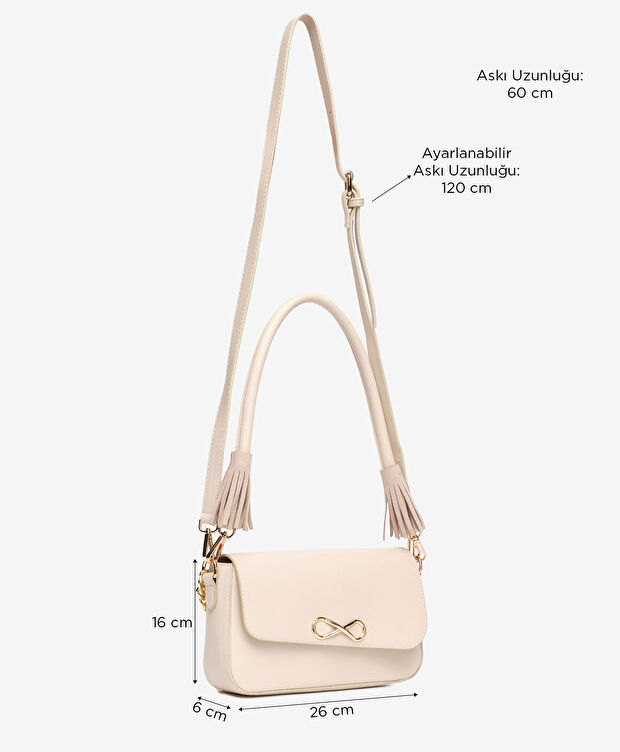 Kadın Bej Çapraz Çanta - 2