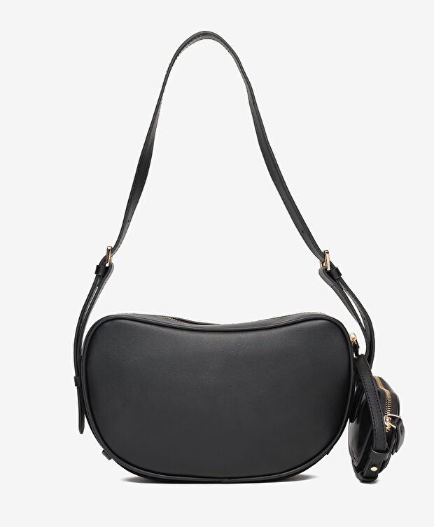 Kadın Siyah Hakiki Deri Çapraz Çanta - 3